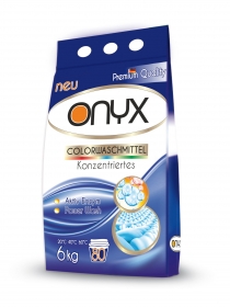 ONYX 6kg порошок для стирки цветного белья, пакет