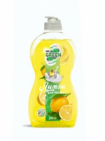 MR.GREEN Лимон средство для мытья посуды 500 мл