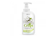 Grass CRISPI средство для мытья посуды  пенка с ценными маслами белого хлопка 550 мл