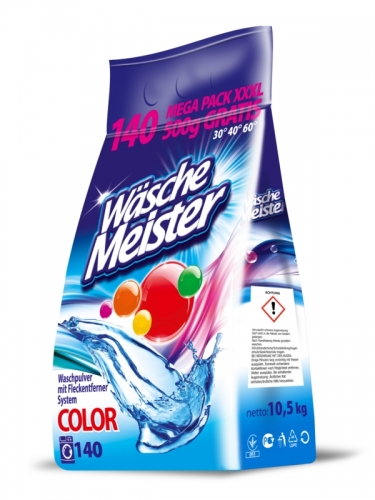WascheMeister Color порошок для стирки цветных тканей 10,5 кг
