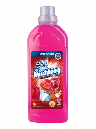 Der Waschkonig C.G. Rotblumen 1L кондиционер-ополаскиватель для белья концентрат, гранат