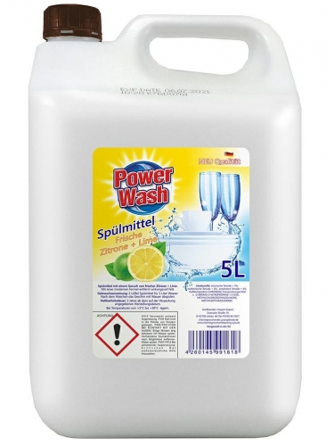POWER WASH ZITRONE+LIME жидкость для мытья посуды 5 л