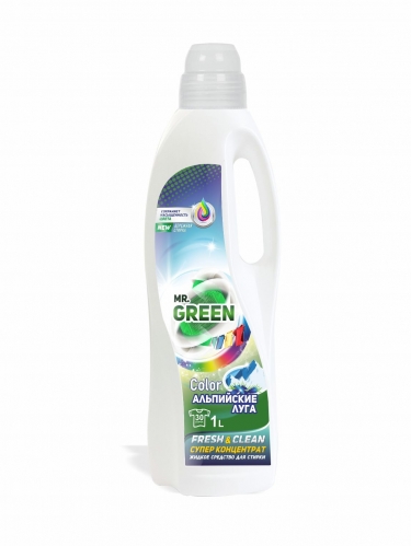 Mr.Green Color Альпийские луга гель для стирки 1 л
