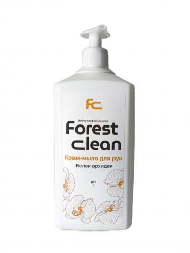 Forest clean крем-мыло Белая орхидея 1 л