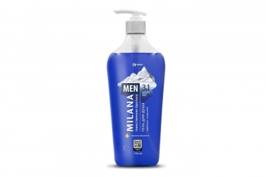 Grass Milana Men гель для душа Таинственная арктика с маслом эвкалипта 0,750 ***