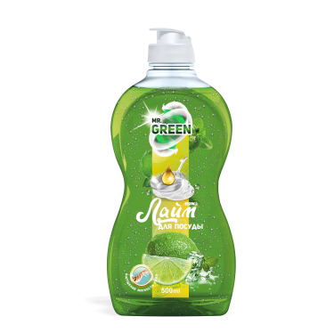 MR.GREEN Лайм и Мята средство для мытья посуды 500 мл